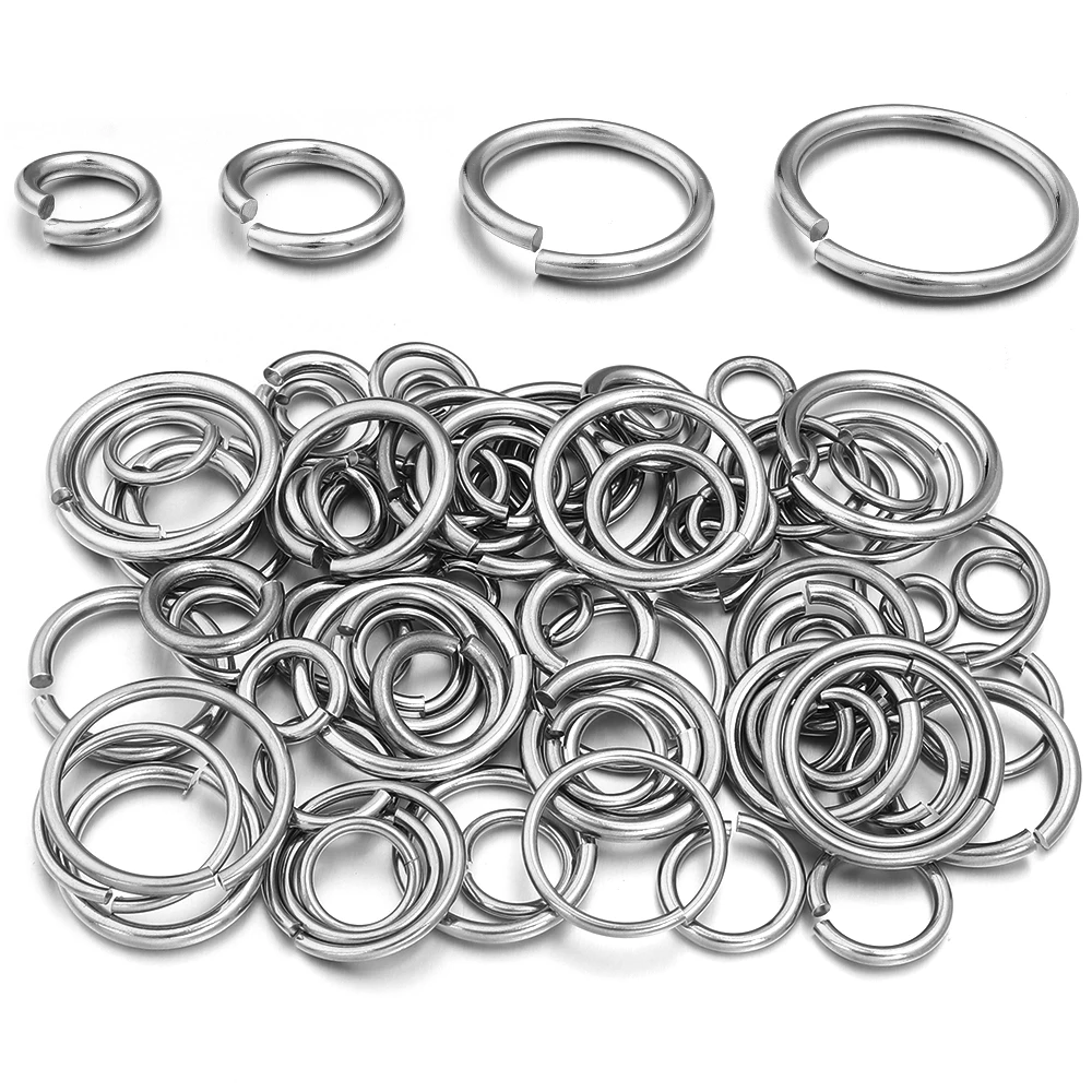 12/15/20/25/30/mm Stainless Steel Jump Rings Split Ring Jewelry Connector Openable Rings For DIY Bracelet Necklace Accessories image 6