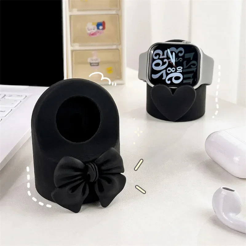 Cute Creative Watch Charger Stand For Apple Watch series 10 9 8 ultra 7 6 5 4 Samsung Xiaomi Huawei Iwatch Charging Stand