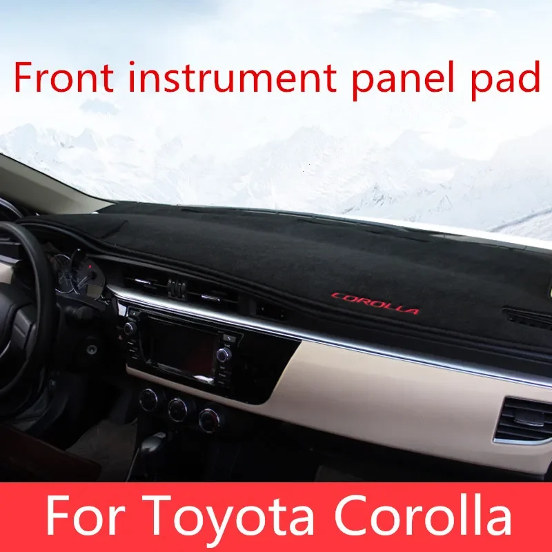 Automobile Instrument Panel Shading Pad Dashboard Cover Light Pad Dark Mat For Toyota Corolla 2006-2013 2014 2015 2016 2017 2018