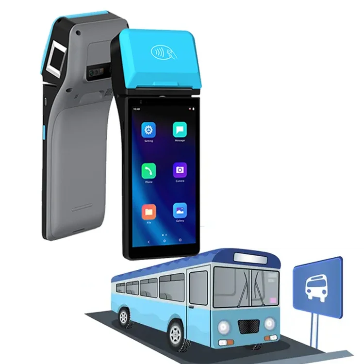 Handheld 4G Android 11 mobile pos terminal portable bus ticket machine with 58mm Z500