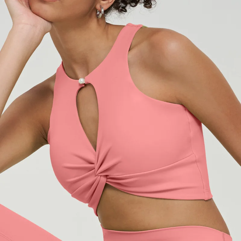 Twist Knot Backless Yoga Bra Women's Pilates Gym Fitness Crop Top Sports Bra for Women Gym Bra for Women
