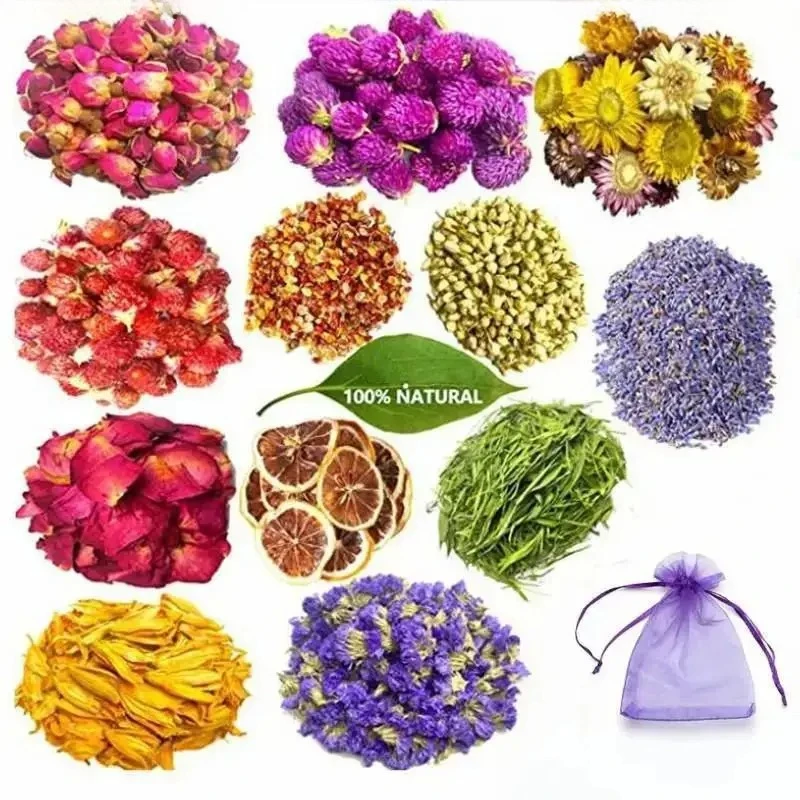 100 جرام/200 جرام 100% الزهور المجففة الطبيعية براعم الياسمين الوردي ل شمعة الروائح مجوهرات من مادة الراتنج الصابون صنع الفن الحرفية اكسسوارات