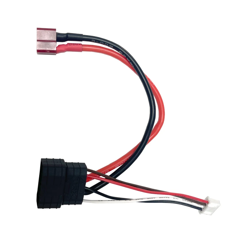 2S/3S/4S Lipo Battery Charge Adapter Deans T Plug Female to TRX Traxxas ID Male Charging Balance Lead Cable Wire 14awg 150mm