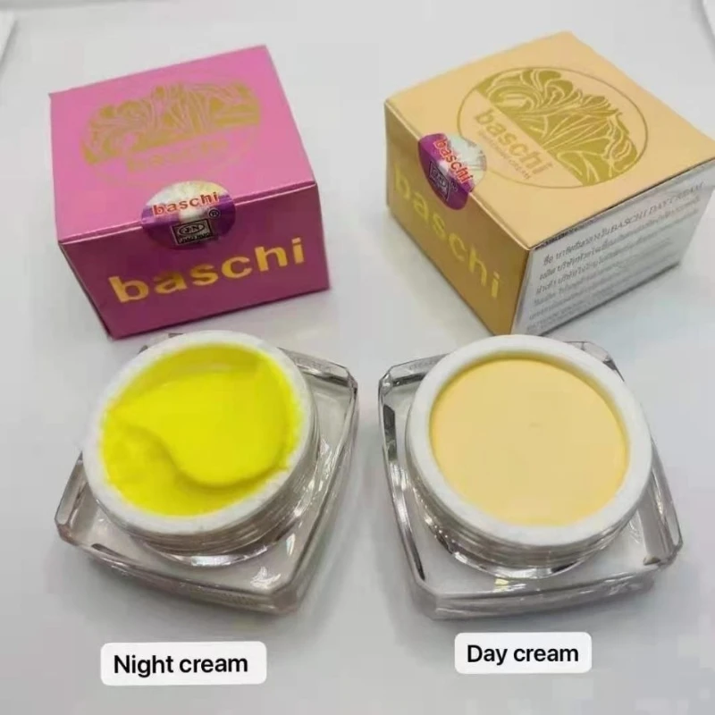 bsschi-タイ製-美白クリーム-ナイトクリーム-セラムセット。シミやニキビ跡のケア、肌のトーンアップ、保湿効果。