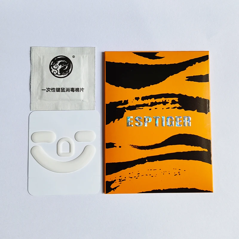 Оригинальная игровая версия Esports Tiger ICE, коньки для мыши, ножки для мыши razer DeathAdder V3 Pro, белые скользящие края