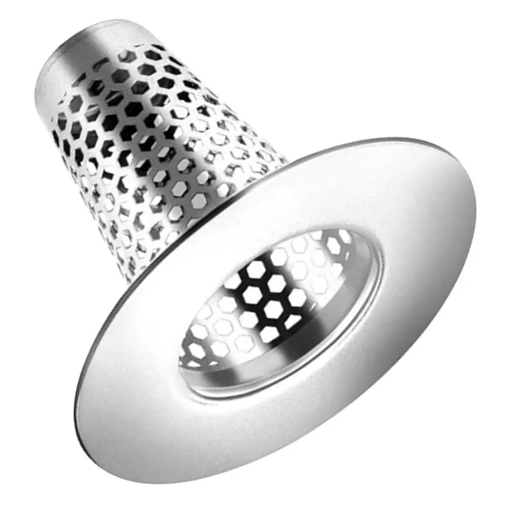 الفولاذ المقاوم للصدأ استنزاف تصفية صافي مصفاة معدنية شبكة غطاء الأرضية شاشة الشعر الحمام المطبخ المجاري دش الماسك الشعر #6