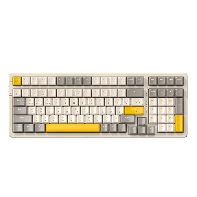 K96 Bluetooth wireless dual-mode Russian mechanical keyboard Russian game Russian hot-swappable keyboard