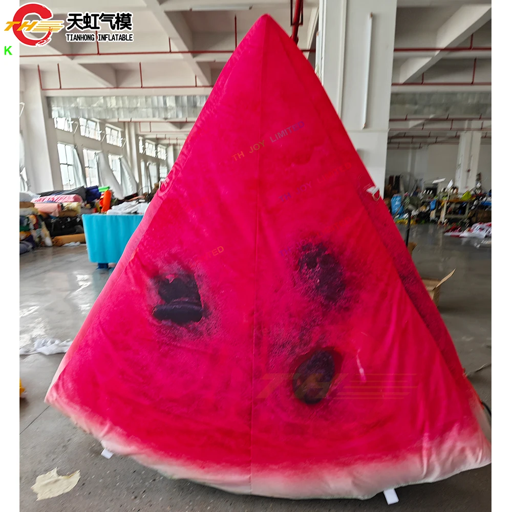 Fast Shipping Inflatable Watermelon Replica Fruits Inflatable Model with Air Blower for Outdoor Activities Advertising