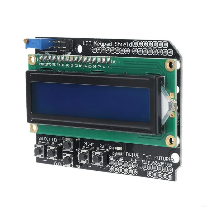 4x7e LCD 1602 16x2 Keypad Shield Board Latar Belakang Biru Untuk Robot