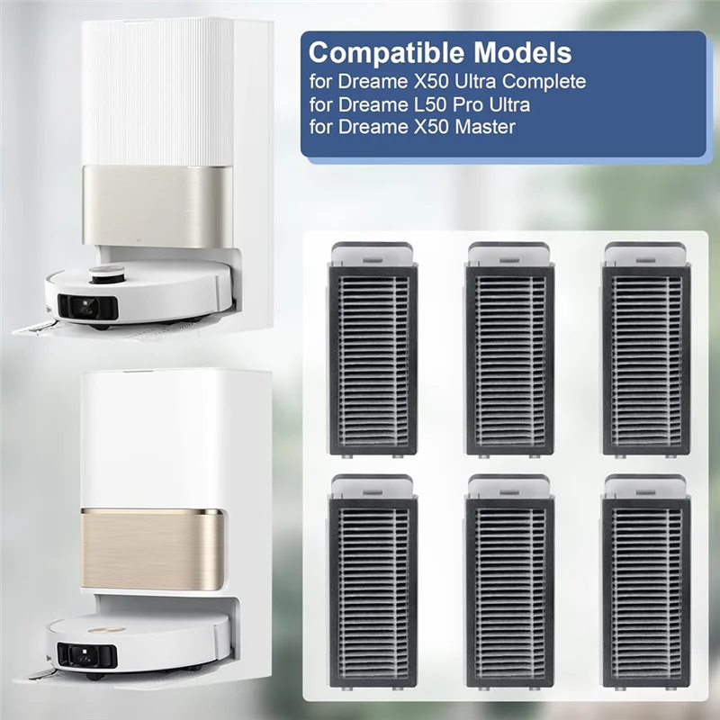 

A17F-HEPA Filter For Dream X50 Ultra Complete / L50 Pro Ultra / X50 Master Robot Vacuum Replacement Parts