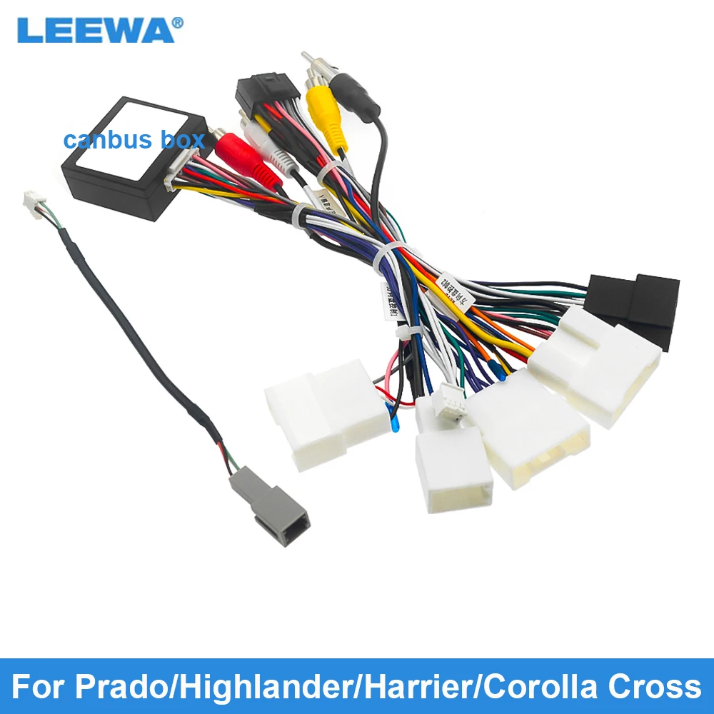 

LEEWA Car 16pin Power Cord Wiring Harness Adapter For Prado/Highlander/Harrier/Corolla Cross/Frontlander Installatio