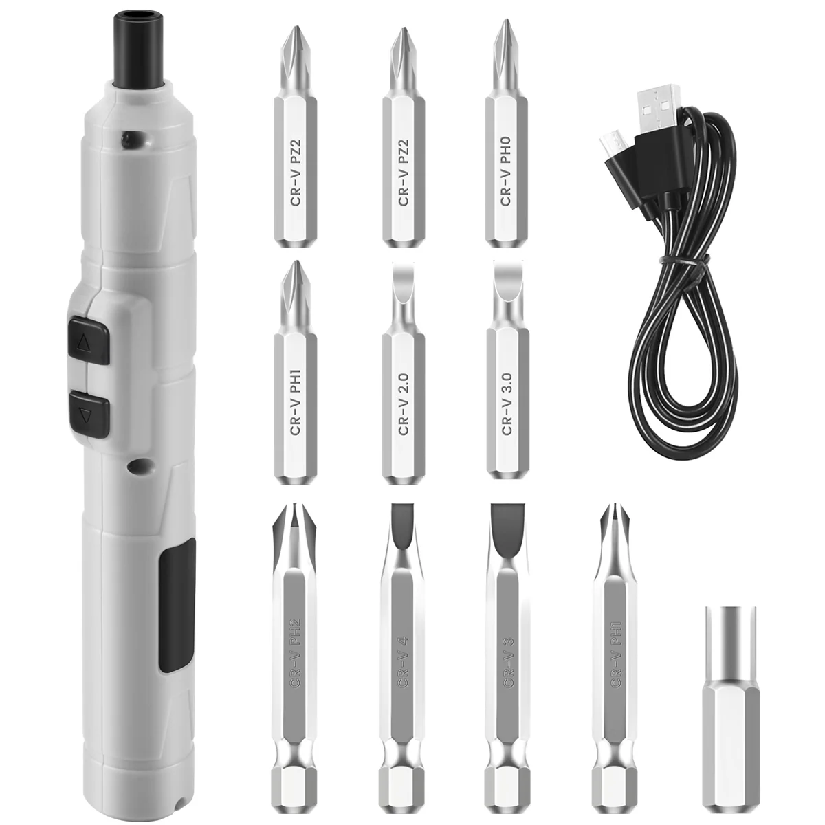 Electric Screwdriver 3.6V Small Cordless Screwdriver, USB Fast Charge Screwdriver Kit, Pen-Sized Mini Screwdriver