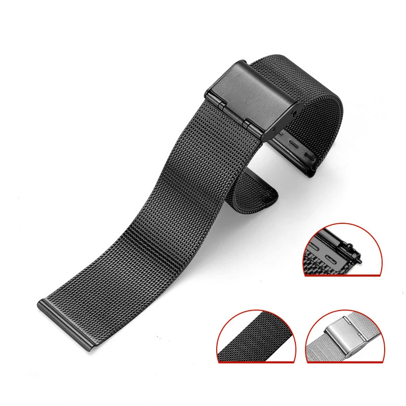 Bracelet en acier inoxydable de 22mm, pour Amazfit Bip 6 5 5 Unity/GTR 2 3 4 2E/3 ProBand pour Amazfit Stratos 3 2 2S/équilibre/Pace