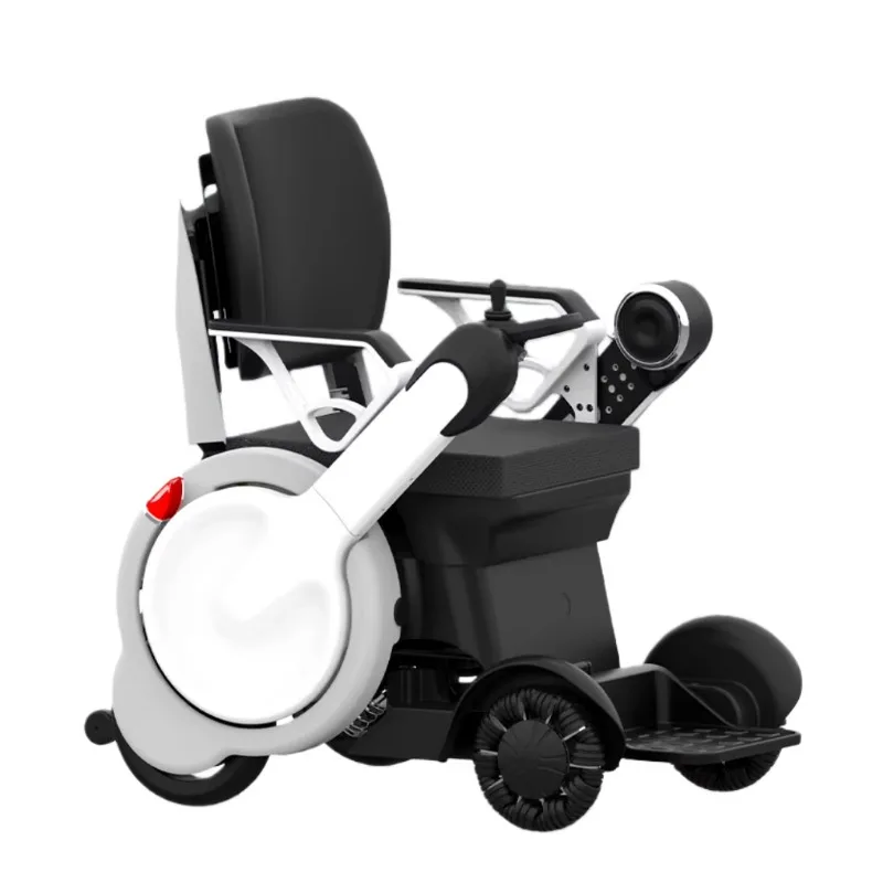 50km Battery Life Patented Design Mecanum Wheel 700W Motor Walker Bluetooth Backrest Adjustable Headlights Electric Wheelchair