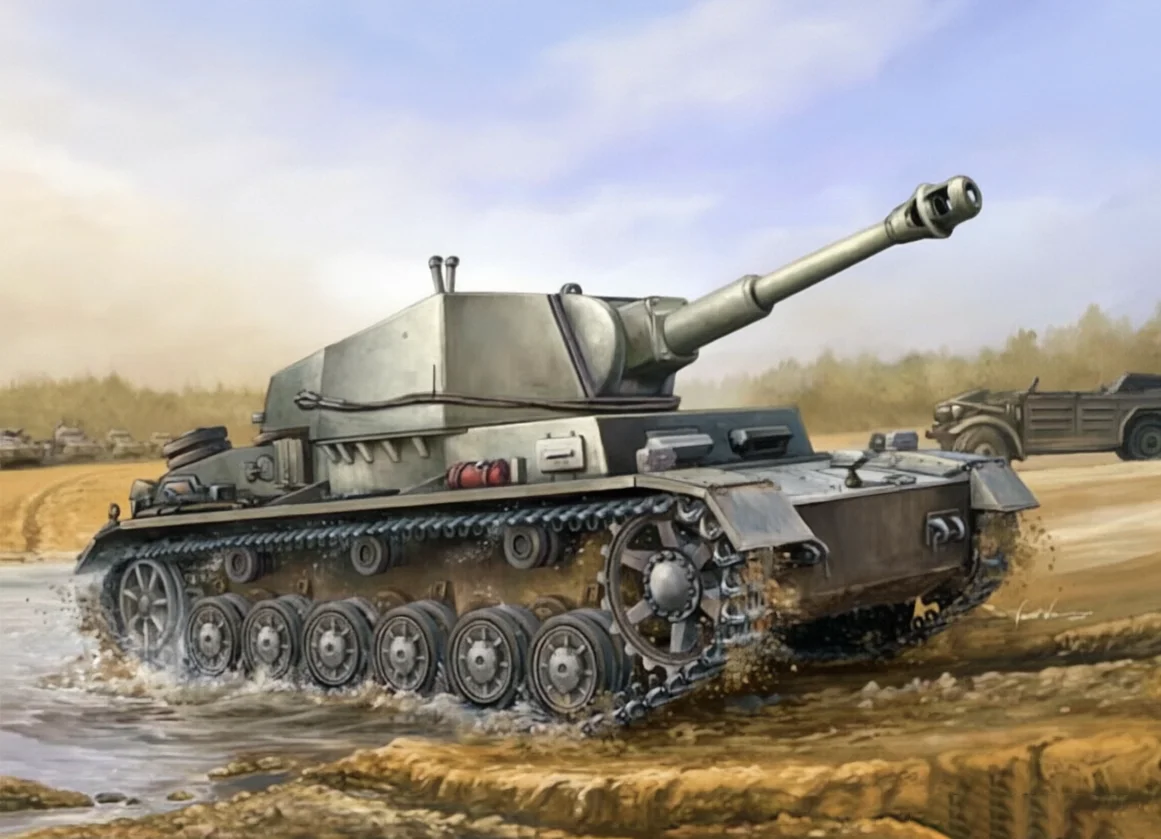 Trumpeter 00374 1/35 Scale Panzer IV Typ b 105mm Self Propelled Howitzer Vehicle Plastic Assembly Building Model Kit