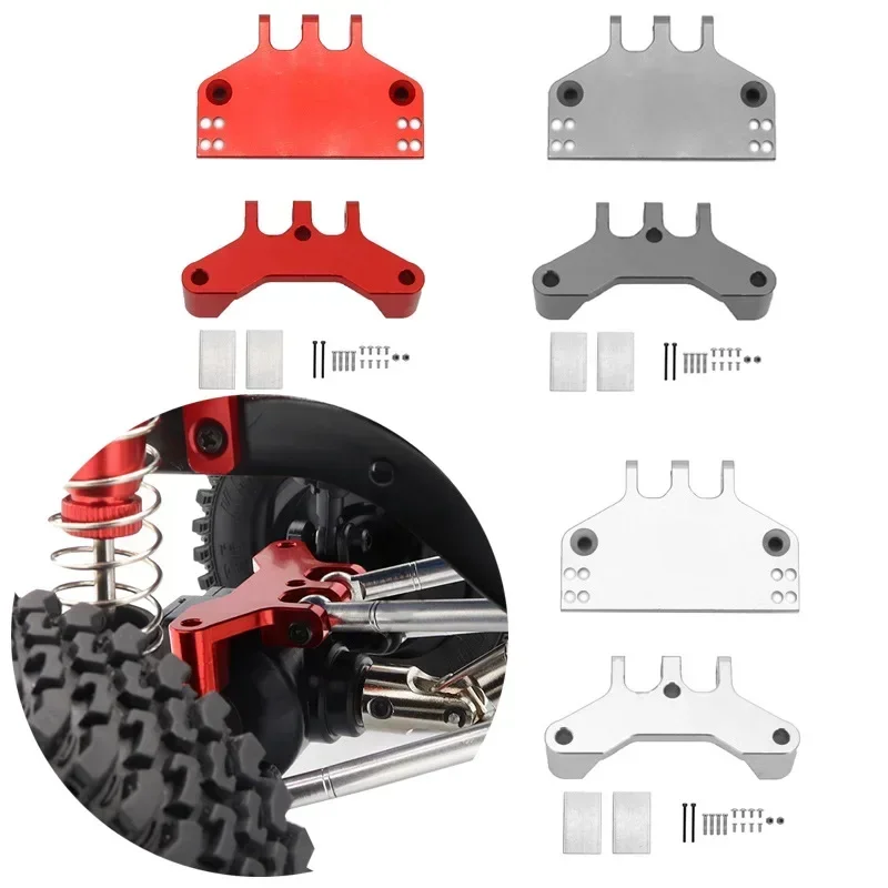 Soporte de engranaje de dirección de Metal, asiento de Base Servo para MN MN86 MN86S MN86KS MN86K 4WD G500 Crawler RC, accesorios modificados para coche