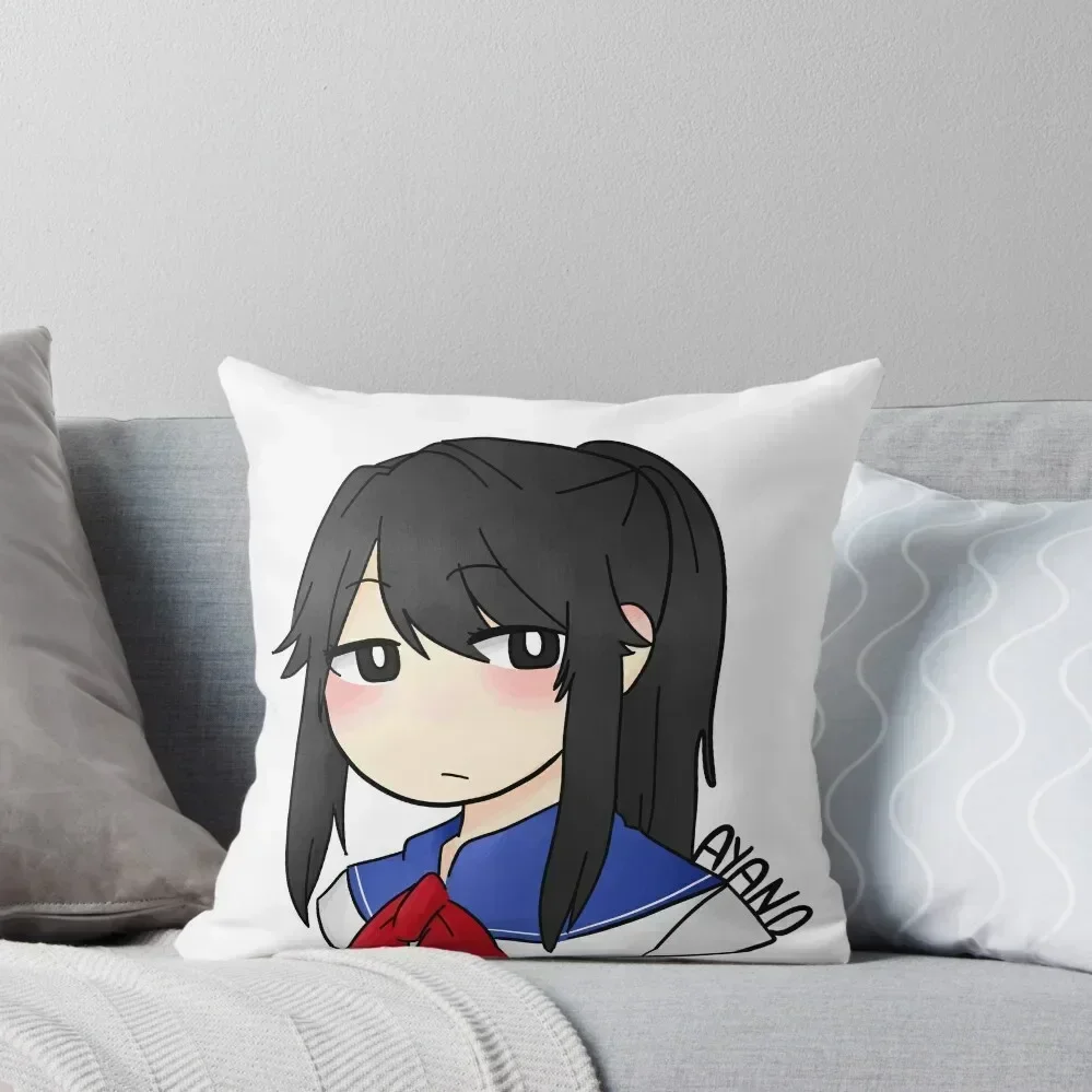 

Ayano Aishi of Yandere Simulator Throw Pillow Covers For Sofas Anime pillow cover luxury Couch Pillows pillow