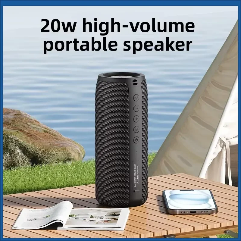 New 4400mAh 20W Portable Bluetooth Speakers for Outdoor Indoor & Home Party Gathering Sports with Bass Boost IPX5 Waterproof