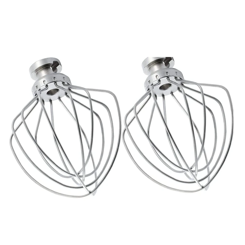 Dishwasher Safe Wire Whip Attachment Accessory 6 Wire Whisk Upgrade Real Fits Tilt-Head Stand Mixer For Egg