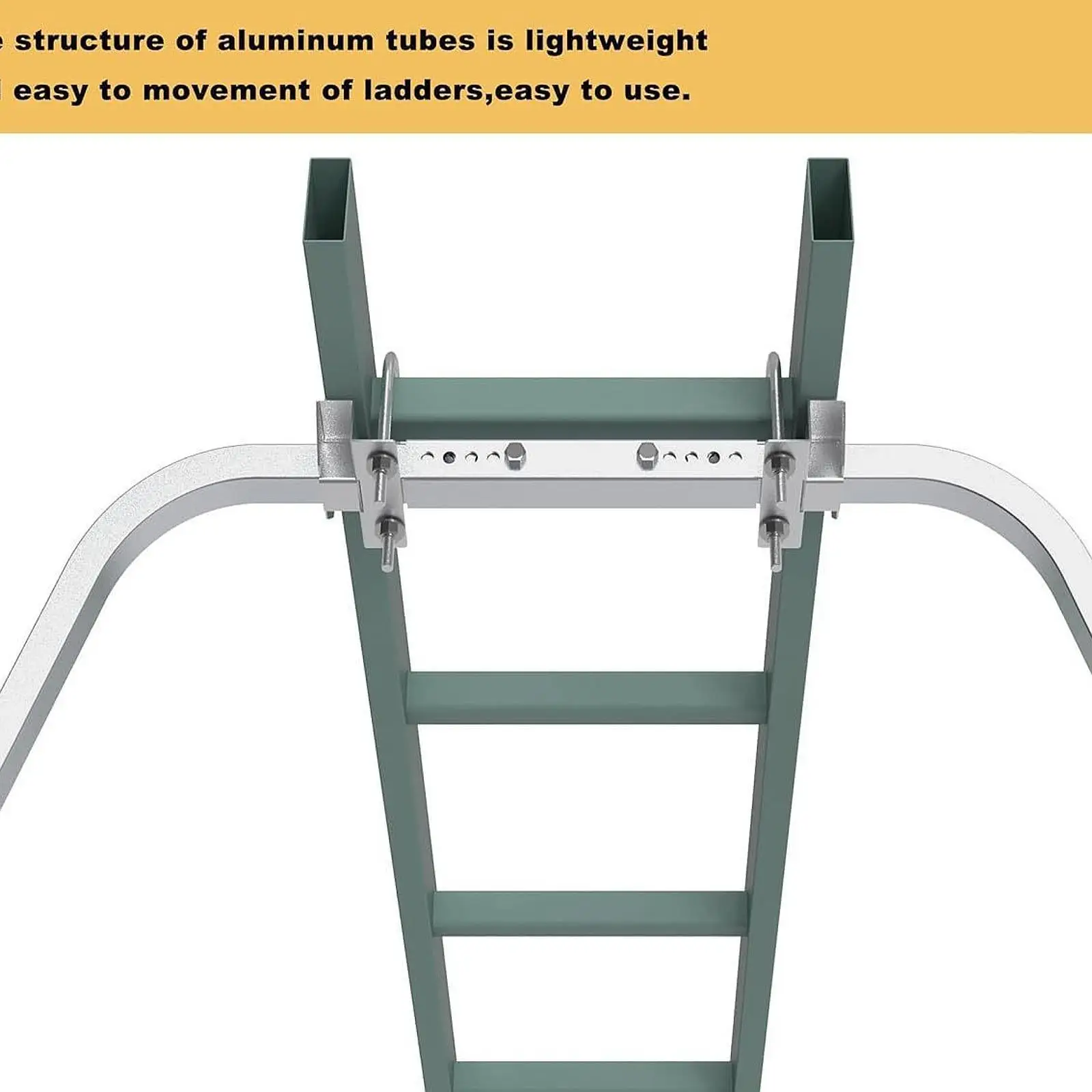 

Ladder Roof Hook Strong Sturdy Fast and Easy to Access Steep Roofs Steel Ladder Stabilizer Non Slip for Outdoor Decoration