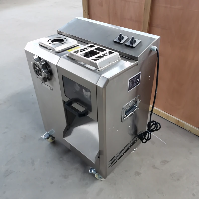 Небольшой резак из нержавеющей стали, машина для резки, коммерческая кухня, автоматическая электрическая говядина, свинина, рыба, свежее мясо, полоска, нарезанная нарезка