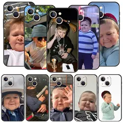 Phone Case For iPhone 16 15 14 13 12 11 Pro Max XS X XR SE 7 8 Plus Soft Silicone Black Cover Funda Luxury Funny Hasbulla