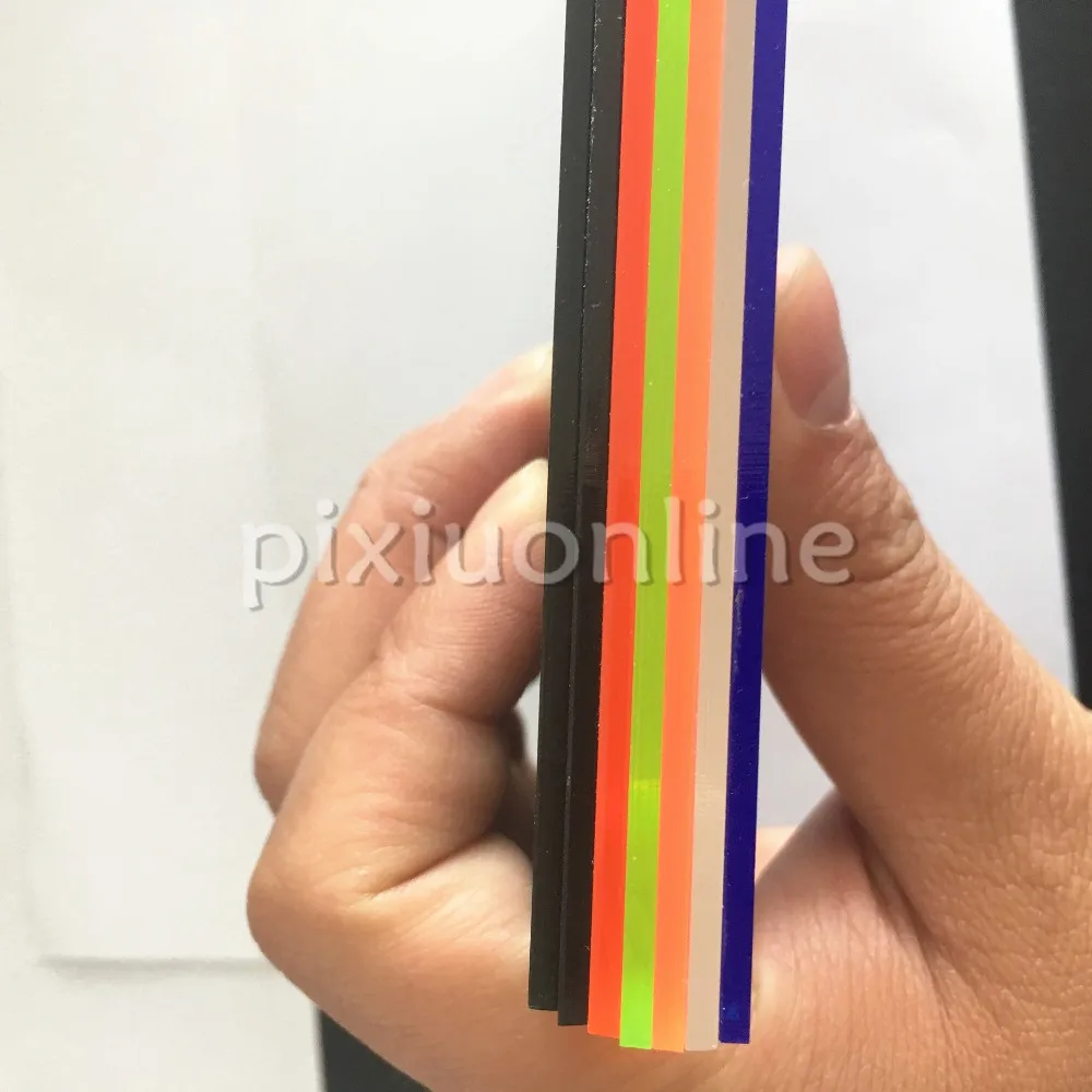 15*15*0.23cm 7Colors Colorful Transparent Acrylic Plate Perspex Sheet Plastic Board DIY Model J583