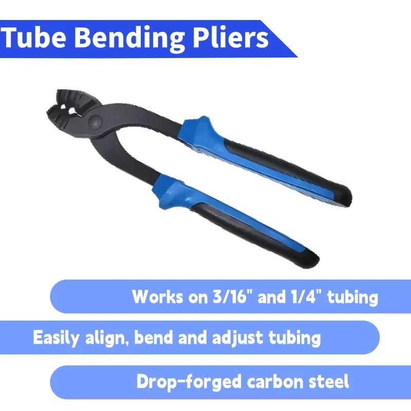 2 Pieces Pipe Clamp Locking Pliers and Hose Clamp Toughbuilt Gripping Pliers CR-V Steel Pipe Bending Pliers Car Repair Tools