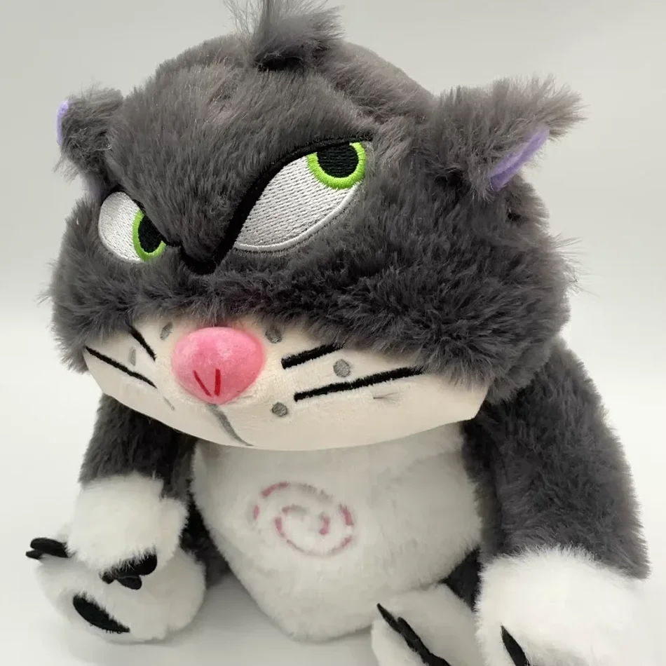 /2026 hot Disney Lucifer Cat Plush Doll Breath Child Peluche Soothes Toy Anime Baby Music Light Sleep Toys Kid New Year Gifts view 4