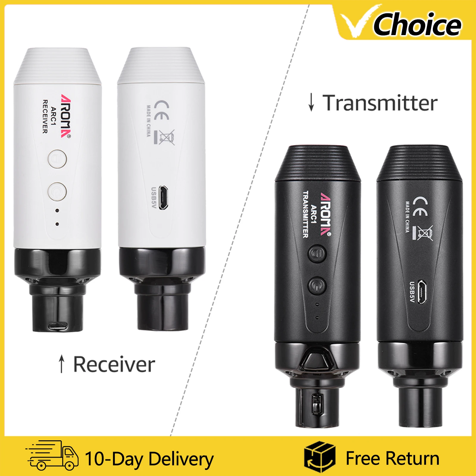 aroma-arc1-sistema-ricevitore-trasmissione-wireless-con-microfono-4-canali-max-batteria-integrata-con-connessione-xlr-con-portata-effettiva-di-35-m