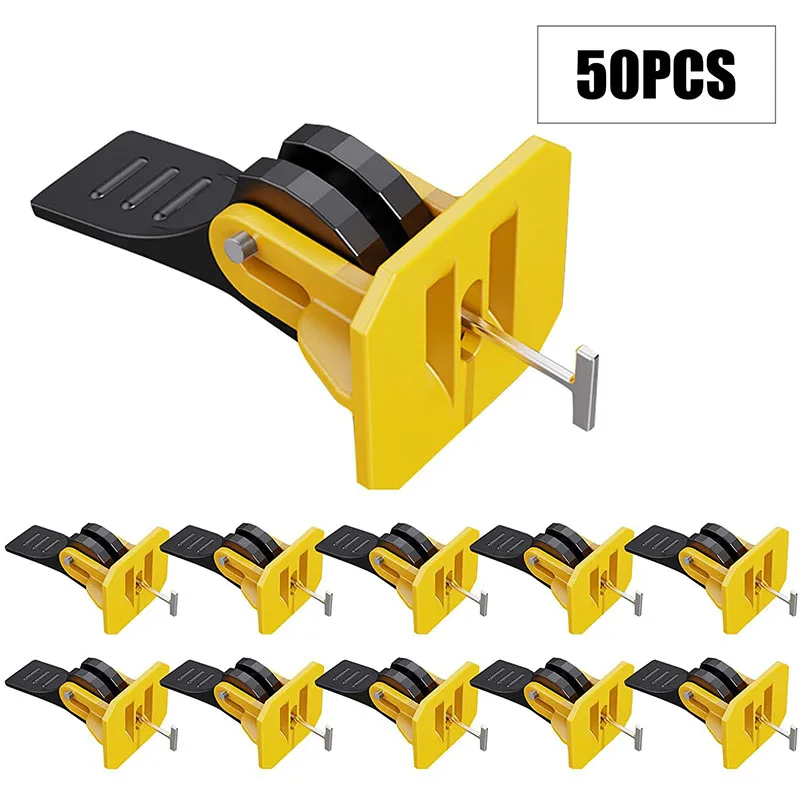 

50PCS Tile Leveler Press Type Leveler Tile Laying Tools Wall Tile Positioning Adjuster Tiling Tools Efficient Reusable