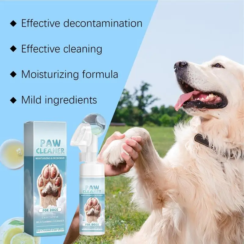 Paw Scrubber For Dogs Portable Dog Paw Brush Dog Paw Washer Effective Foaming Cleanser Dog Paw Scrubber For Small Medium Large