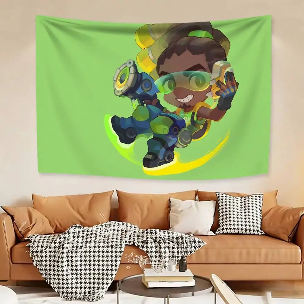 

Pop Game O-Overwatch-S Flags Wall Hanging Background Art Banner for Bedroom Home Outdoor Decor