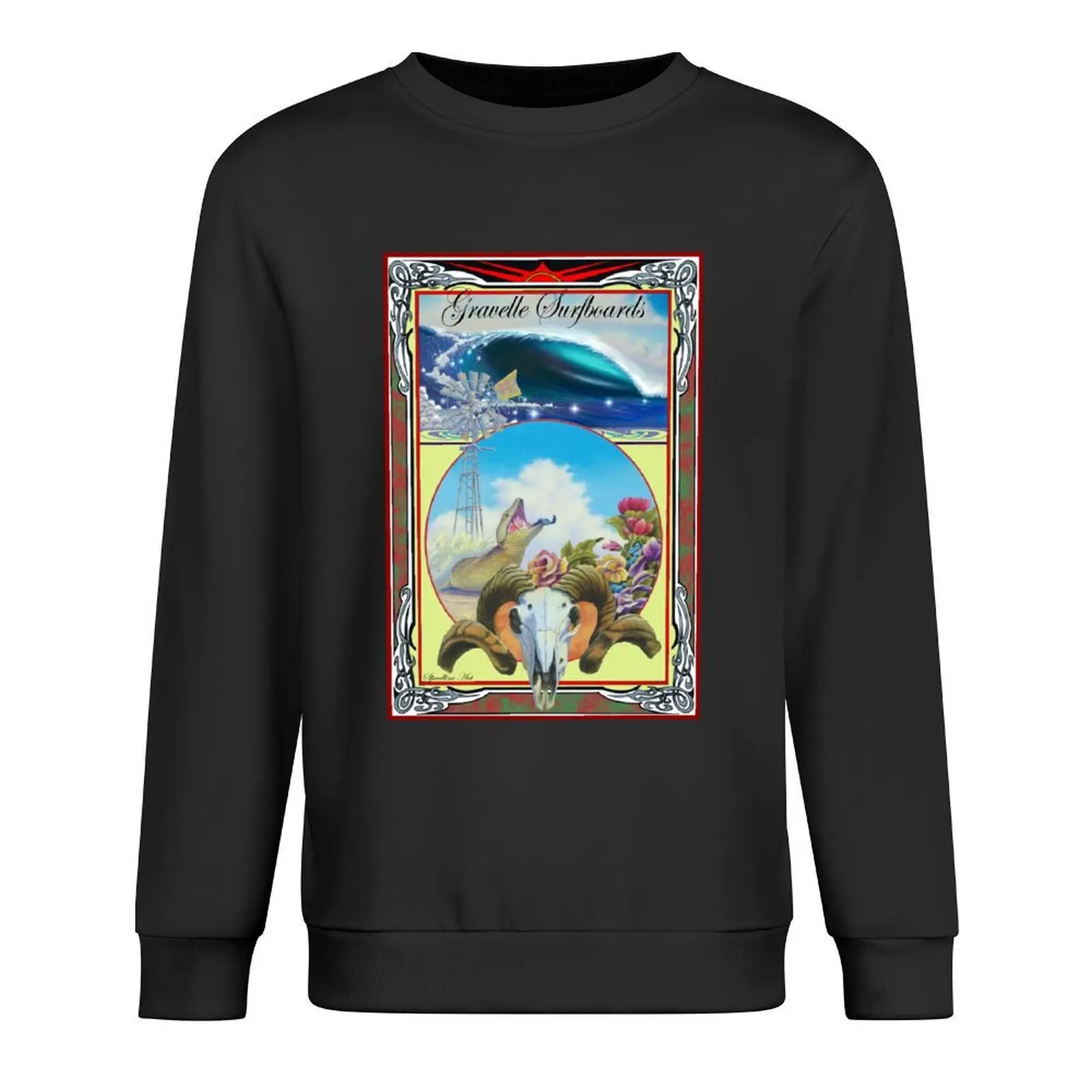 

Gravelle Surfboards a4 Pullover men's autumn clothes men's clothing korean autumn clothes mens designer clothes sweatshirts men