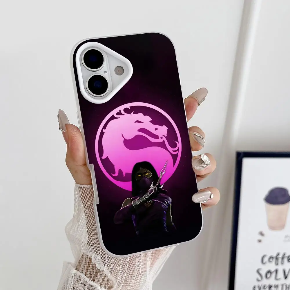 

Mortal Kombat Mileena Phone Case for iPhone 17 16 15 14 13 12 11 Air Pro Max Plus Jelly Dual Layer White Cover