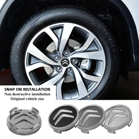 시트로엥 그랜드 피카소 C4L C1 C3 C4 C5 C6 VTS 용 4개 자동차 휠 센터 허브 센터 캡 림 허브 방진 커버 엠블럼 액세서리