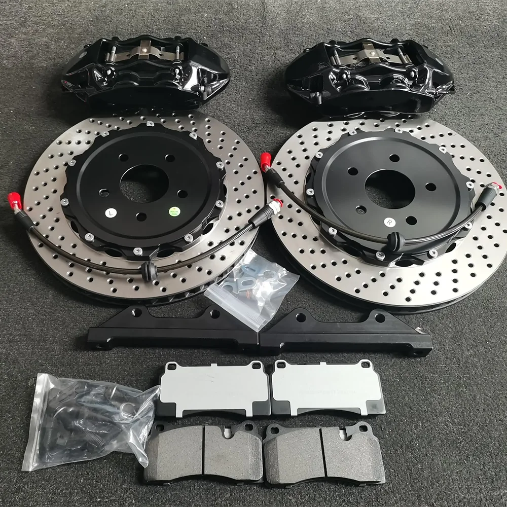 

Car Brake Caliper Kit Front and Rear With 6 pot Black Caliper and Raer 4 pot brake kit for Mazda cx-5