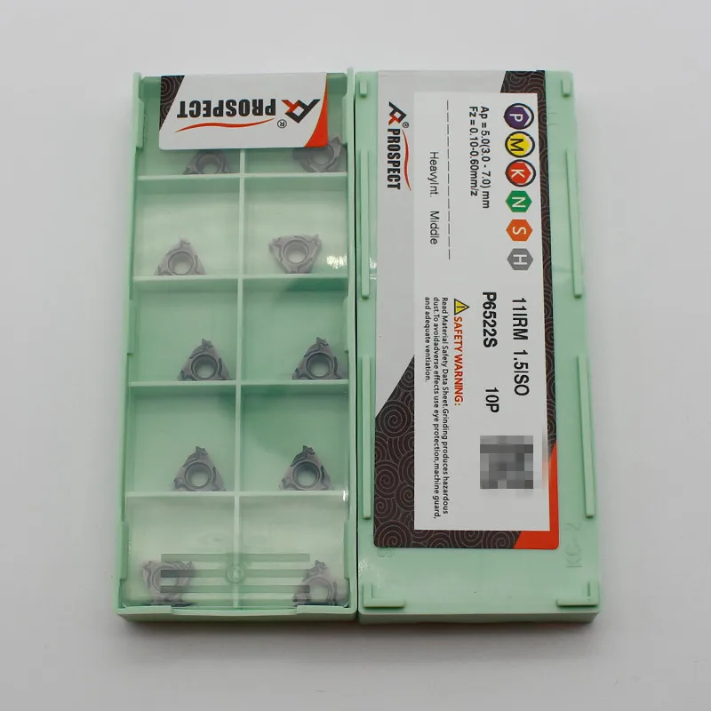 PROSPECT Carbide Threading Inserts 11IR 1.0-2.5 A55 P6522S | Stainless Steel Machining Tool