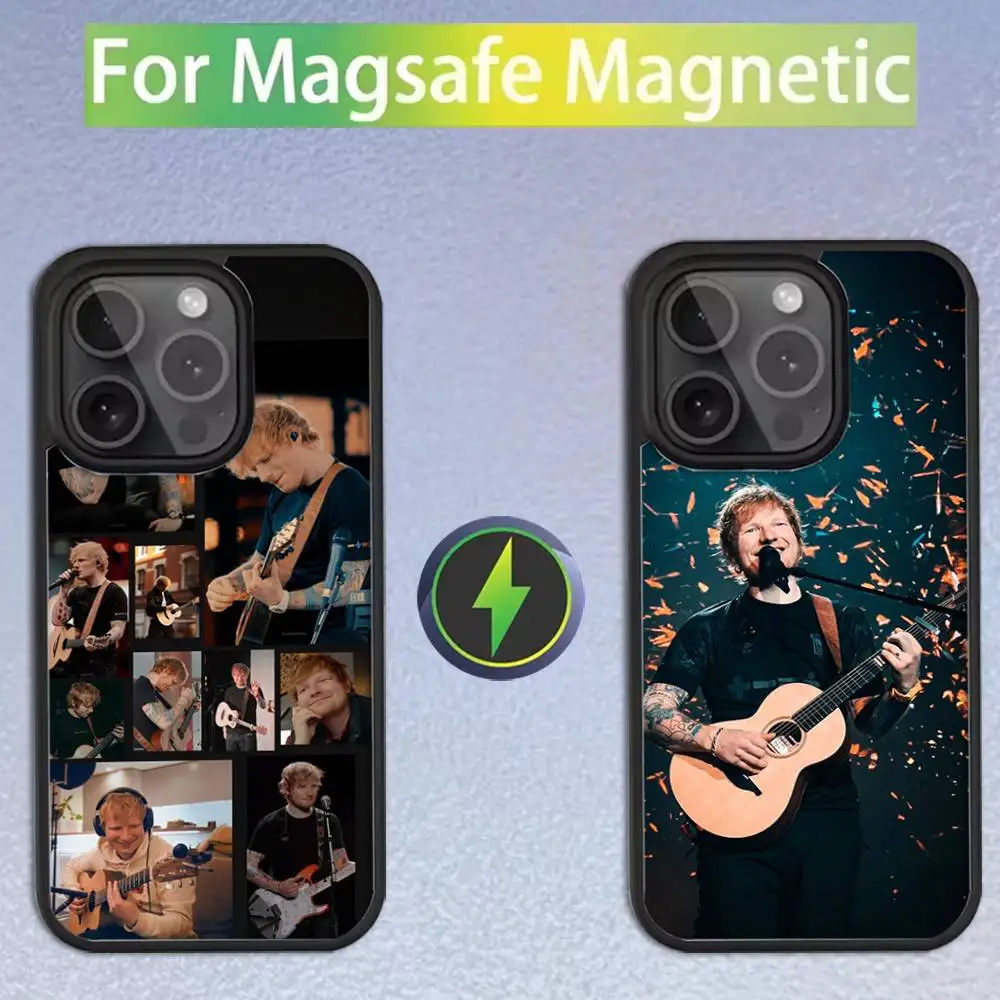 

Singer E-Ed Sheeran Phone Case For iPhone 17,16,15,14,13,12,11,Pro,Max,Plus,Mini,SE Magsafe Magnetic Wireless Charging