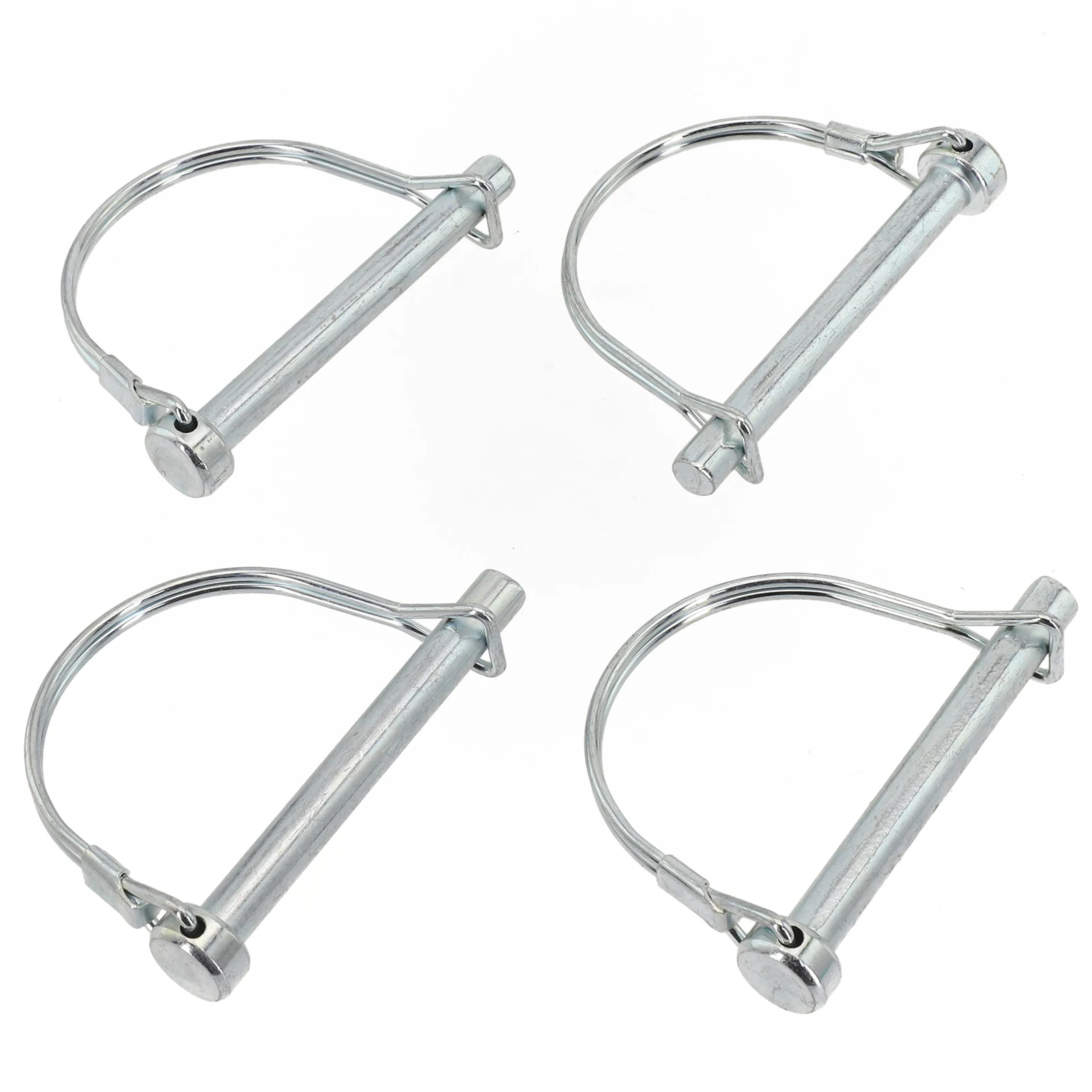 4pcs M8*70mm Trailer Coupler For Hitch Pin For Locks D Shape Towing Safety Locks Locking Pins With Spring Lock