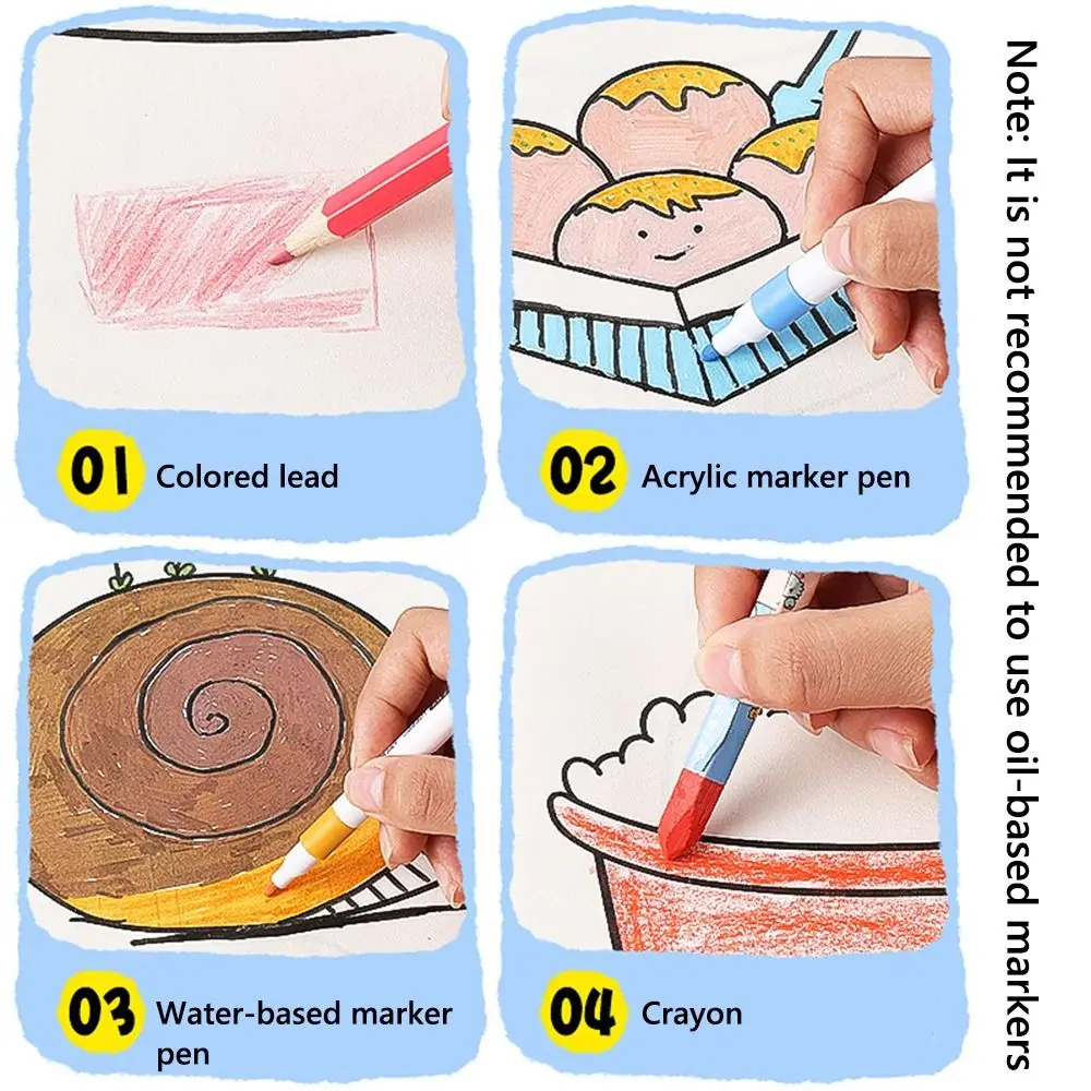 Gifts Anime Drawing Creative Coloring Book DIY Teaching Tools Simple Painting Graffiti Books Books Painting Coloring Book