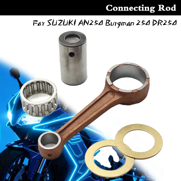 

Несъемные аксессуары для мотоциклов, комплект шатуна коленчатого вала в сборе, подходит для SUZUKI AN250 Burgman 250 DR250 AN DR 1998-2006