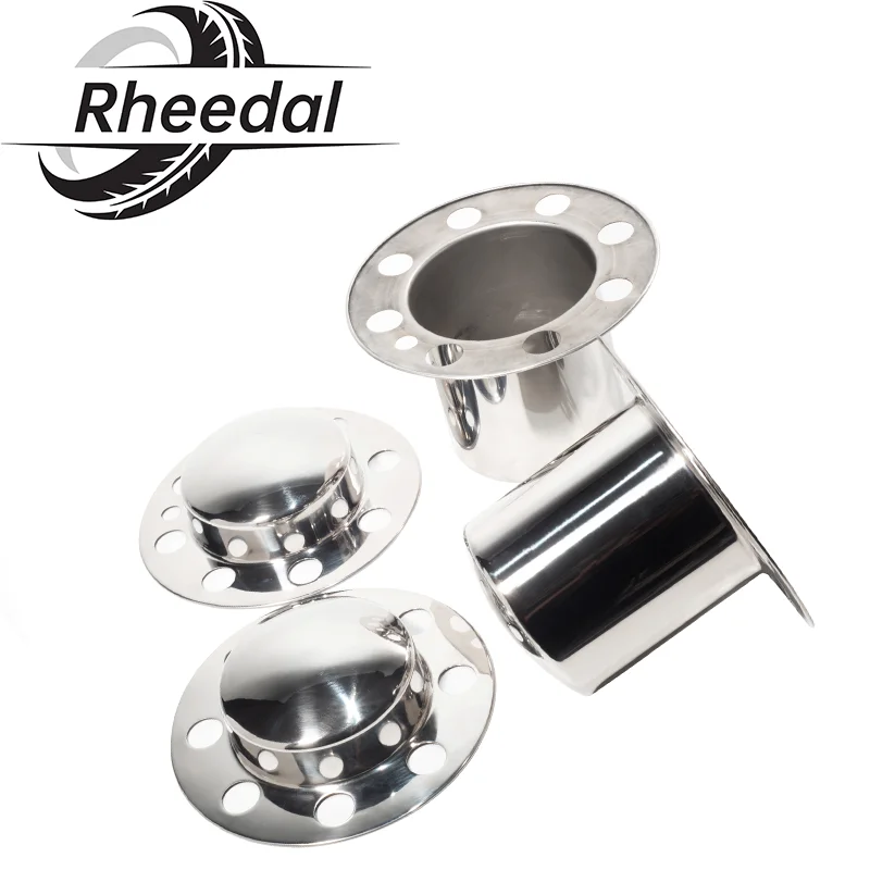 

Колпачки центральные Rheedal 2/4 шт., 124,5 мм/4,9 дюйма, из нержавеющей стали, для осей 134-1 134 с диаметром основания 4,9 дюйма, для колес прицепов