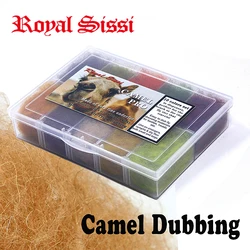 Royal Sissi 10 colors dispenser fly tying camel dubbing made of very fine underfur nymphs&emergers&dry flies dubbing materials