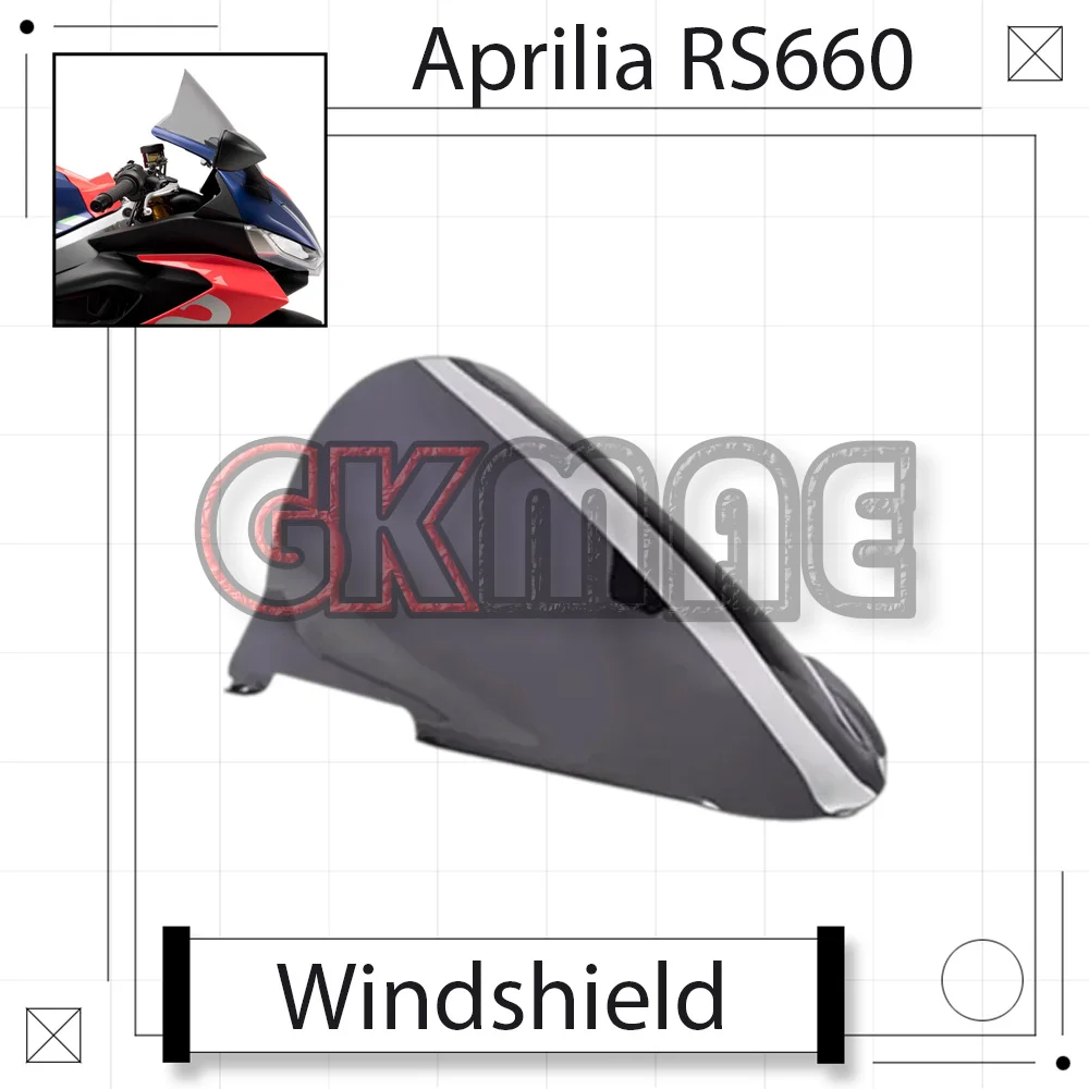 

New For Aprilia RS 660 RS660 Motorcycle Modified Racing Windshield With Raised Front Windshield Fairing