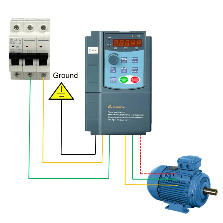 Raising voltage 22 kw 110KW industrial motor single phase to three phase pump vfd inverter variable speed drives