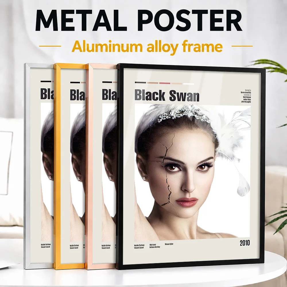 Black Swan Movie Framed Metal Print Customized Screen Tribute Wall Art Perfect Within Entertainment Lounge As Collector Gift