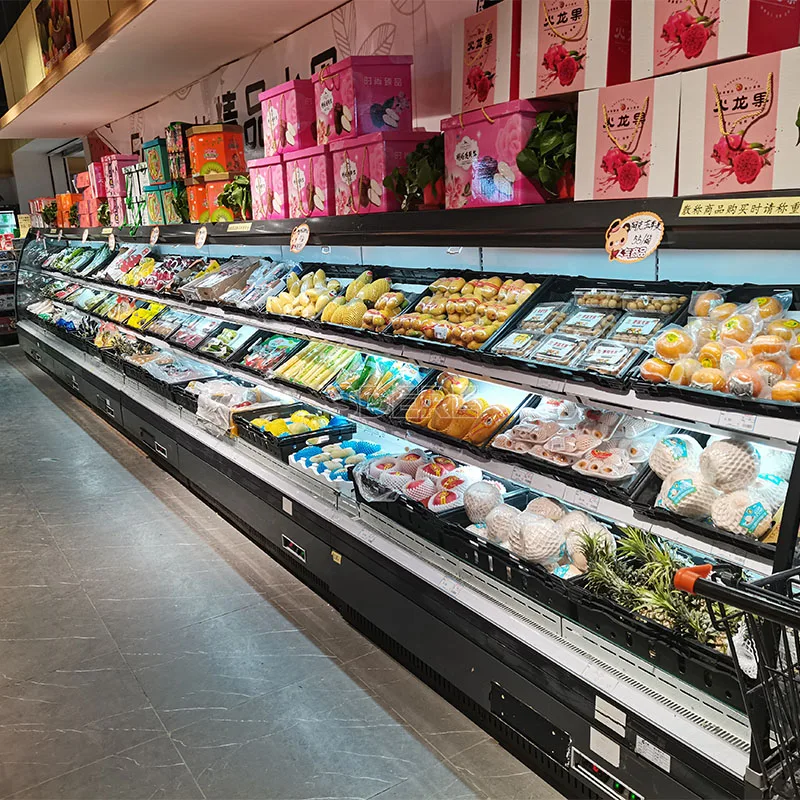 تخصيص شرب الثلاجة سوبر ماركت المشروبات عرض الثلاجة الفريزر عرض Multideck معدات المبرد المفتوحة