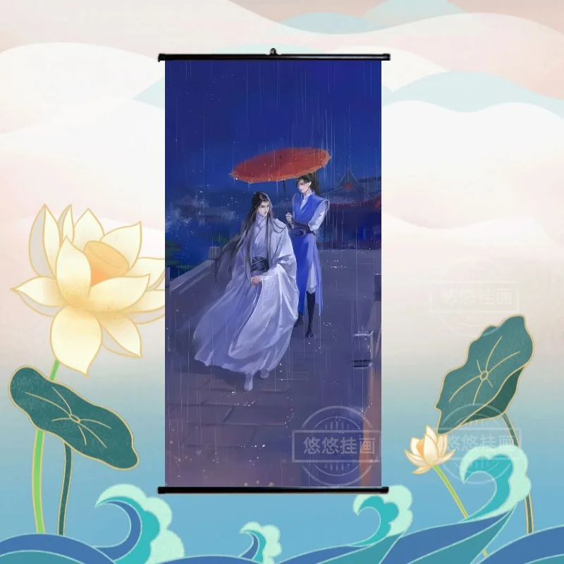 Anime Chu Wanning Mo Ran Der Husky und seine weiße Katze Shizun Cosplay Cartoon Display Leinwand Scroll Hängen Sie ein Bild Ornament Maskottchen