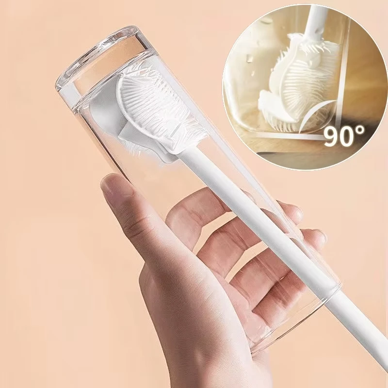 

Bendable Cup Cleaning Brush Cup Scrubber Glass Cleaner Kitchen Cleaning Tool Long Handle Bottle Glass Cup Cleaning Brush